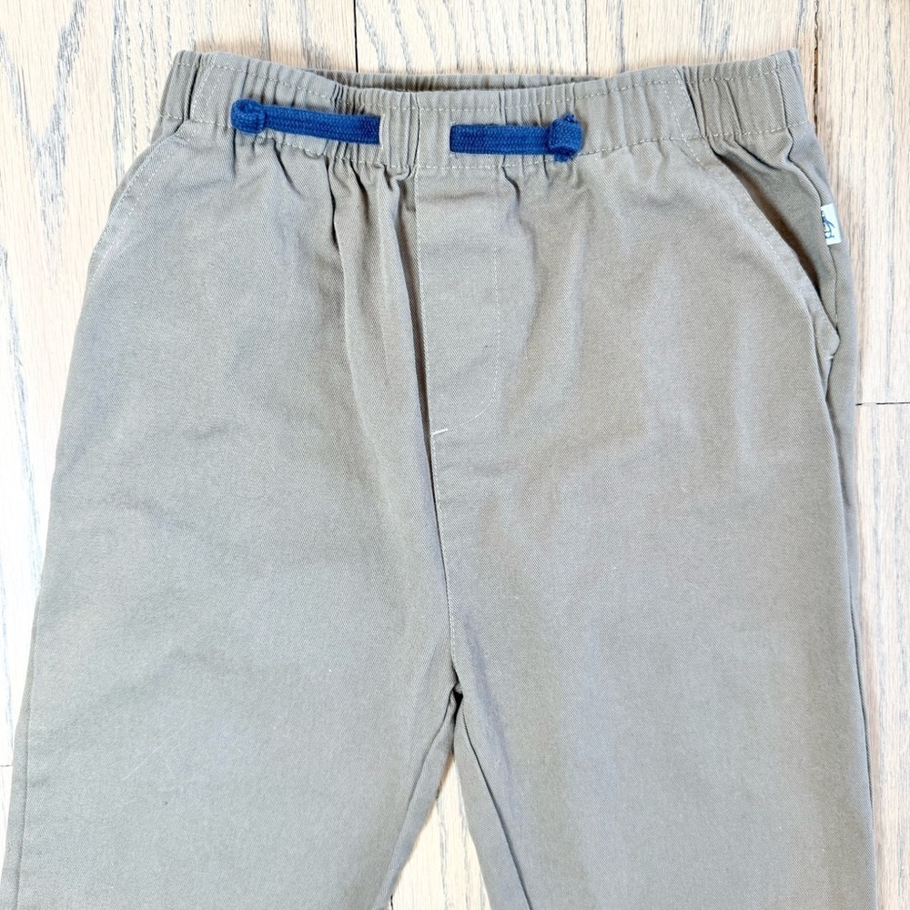 An Original Penguin Boys Khaki Elasticized Waist Jogger Pants with Pockets Sz 7Y - Picture 2 of 13